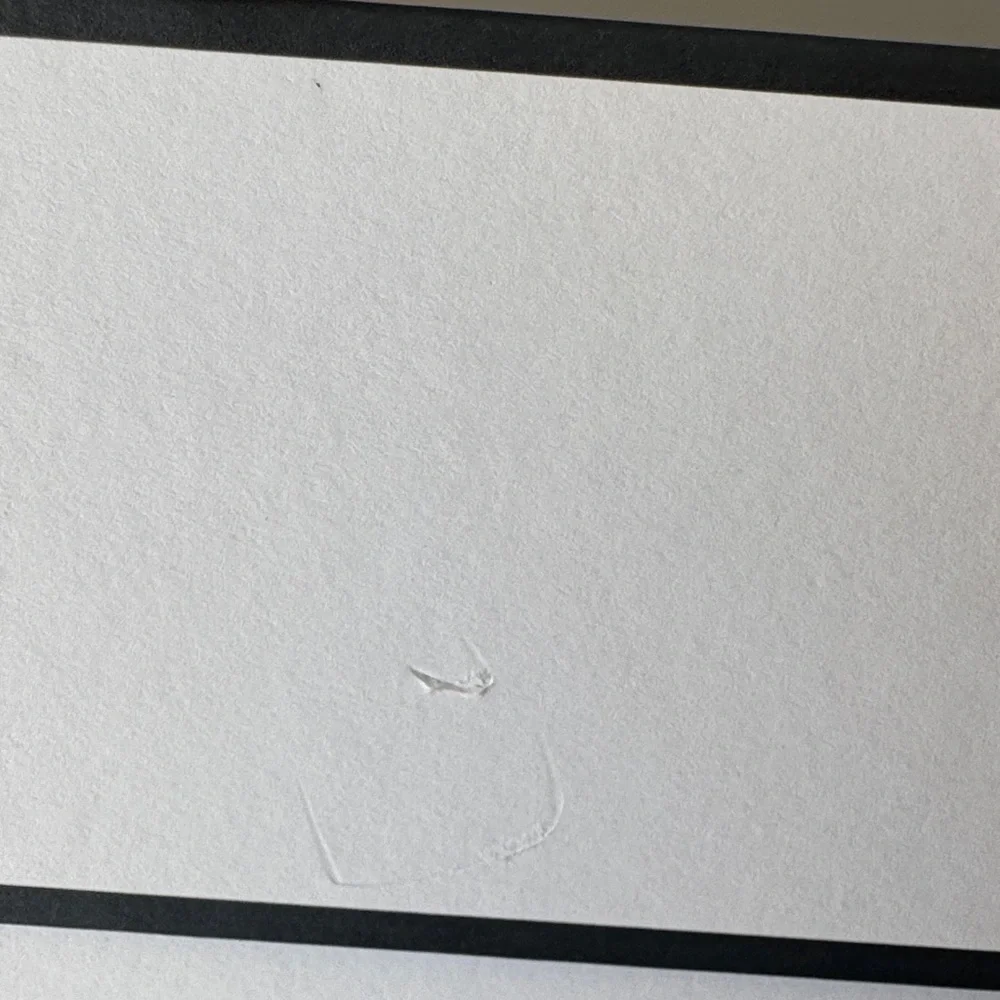 Authentic CHANEL White with Black Trim Logo Gift Box